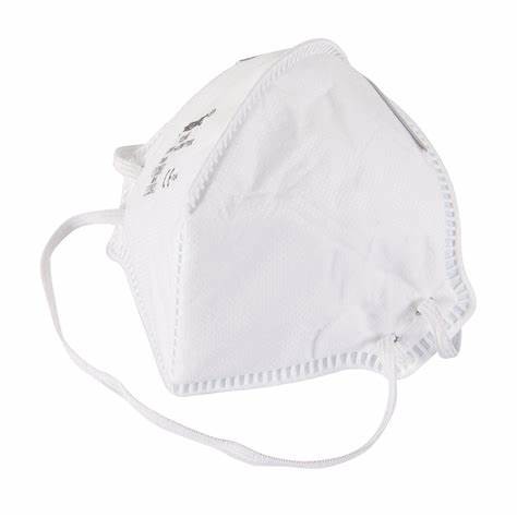 China High Filtration Foldable FFP2 Mask Vertical Fold Flat With Elastic Earloop wholesale