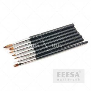 China Attachable 	Nail Brush Set Metal Handle UV Gel Nail Art Tool Set wholesale