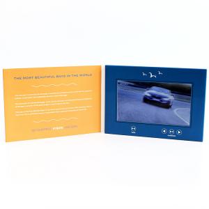 China 6 Movie - Control LCD Video Card , Gold Stamping Video Greeting Card For Business  wholesale