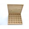 Buy cheap Bamboo Wooden Tea Bag Box , Wooden Tea Display Box With 30 Removable Slots from wholesalers