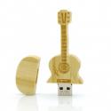 Guitar Shape Promo Gifts Wooden USB flash Drives 32Gb With Nice Gift Wood for sale