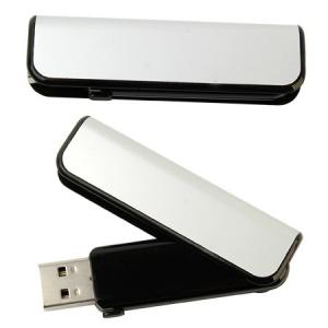 China Silver Swivel USB Flash Drive , Silk Printing Custom Logo Flash Drives 60*16*10mm wholesale
