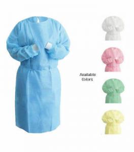 China Lightweight SMS Isolation Gown Comfortable Superior Breathability Fliud Resistant wholesale