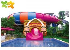 China Outdoor Commercial Swimming Pool Slides High Speed Plastic Material For Playground wholesale