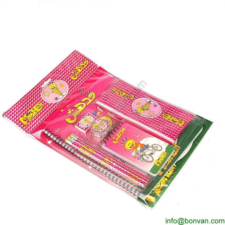 China promotional stationery set for children with customer LOGO,promotion use wholesale