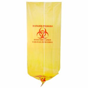 China 37" X 50" Yellow Infectious Waste Bags , HDPE Material Medical Waste Disposal Bags wholesale