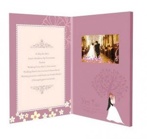 China Touch Screen TFT LCD Video Brochure for Personalized Wedding / Event / Conference wholesale