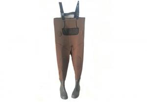 China Breathable Neoprene Fishing Waders Thermal Multi Color With Rubber Shoes wholesale