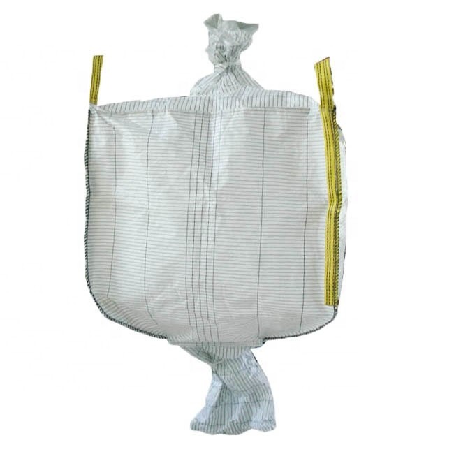 China Side Discharge Design Anti Static Bulk Bags Flat Bottom With Spout 500kg / 600kg wholesale