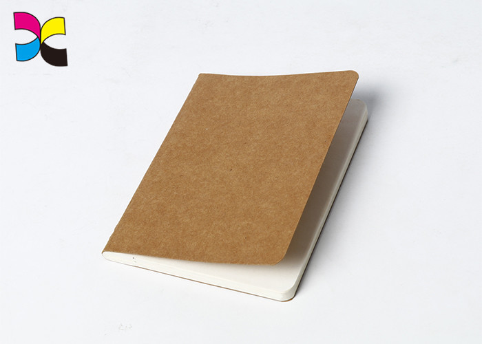 China Kraft Paper Cover A5 / A6 Brochure Printing Service With Sewing Binding wholesale