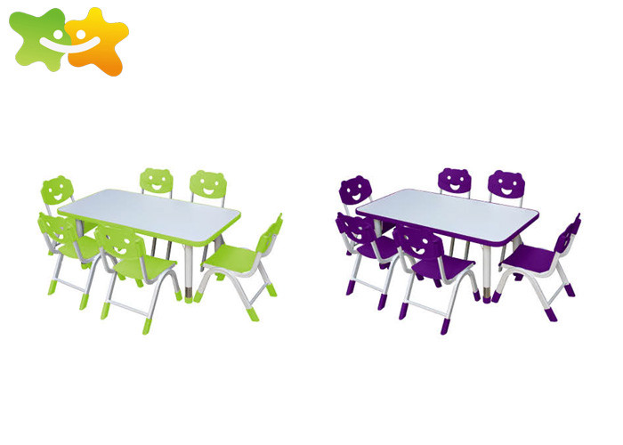 China Creative Kindergarten Classroom Furniture , Nursery School Desk Environmental Protection wholesale