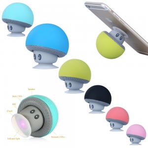 China Cartoon Mushroom Wireless Bluetooth Speaker Waterproof Sucker Mini Portable wholesale