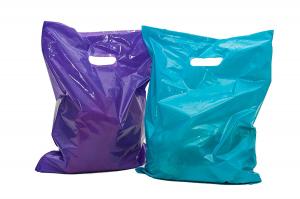 China 100 Glossy Merchandise Retail Gift Bags , LDPE Material Plastic Retail Bags wholesale