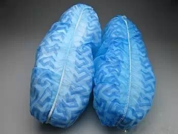 China SPP Disposable Shoe Covers In Blue , Waterproof Disposable Boot Covers wholesale