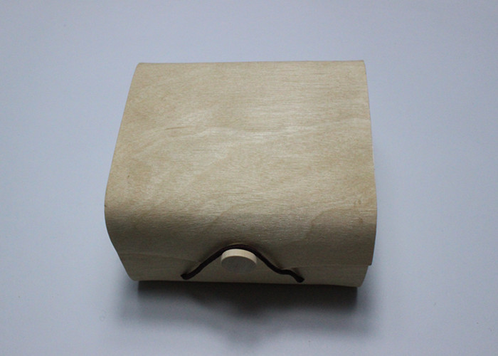 China Simple 100% Wooden Bark Balsa Wood Box Nature Color With Custom Made Logo wholesale