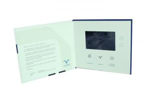 China 8 GB advertising video brochure card with ON / OFF button switch , lcd brochures wholesale