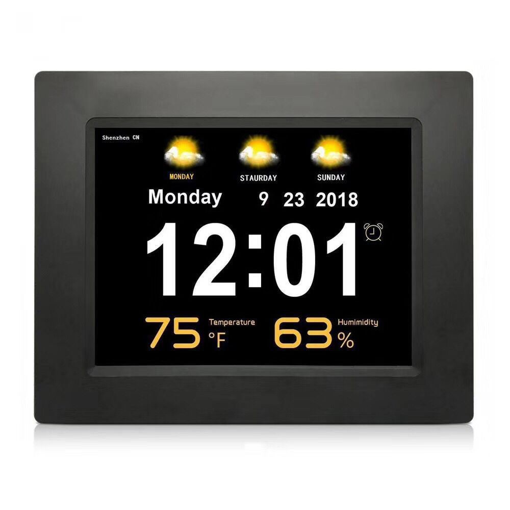 Buy cheap 256MB Digital clock with date and temperature With 8" Large Screen Display from wholesalers