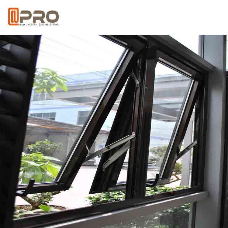China Dust Resistance Aluminum Top Hung Window For House Projects Customized Size wholesale