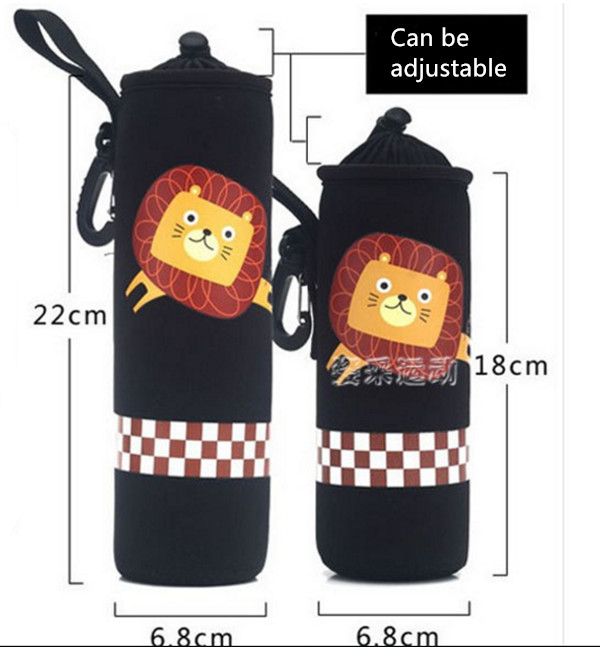 China Neoprene Water Bottle Sleeve Insulated Glass Drink Bottle Cover size:18cmc*6.8cm  Material is neoprene wholesale