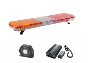 China 3W 48" Amber & Red Police LED Light Bar With Siren And Speaker Emergency Warning wholesale