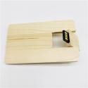 Customized Branding Wooden Card USB flash Drives 16Gb for Promo gifts for sale