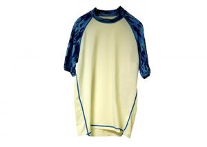 China Snorkeling Mens Rash Guard Suit Short Sleeve Oem Silkscreen Printing Logo wholesale