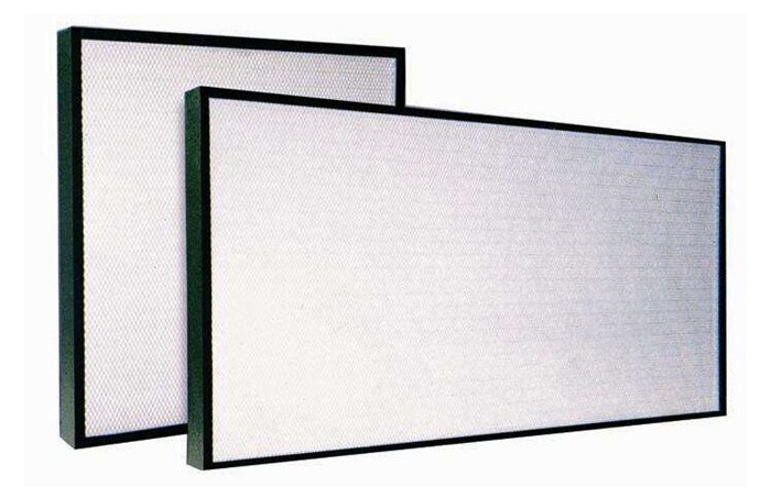 China Mini Pleated Panel Air Filters H11 H13 H14 High Efficiency Aluminum Frame wholesale