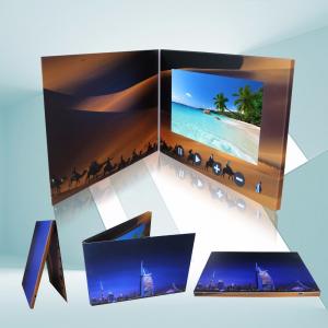 China Foil Stamping High Resolution 4.3 Inch HD TFT digital video brochure,video direct mail,playing music and video wholesale