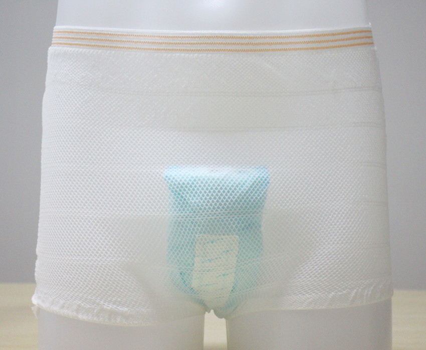 China White Knitted Disposable Incontinence Pants , Unisex Nappy Changing Bag wholesale