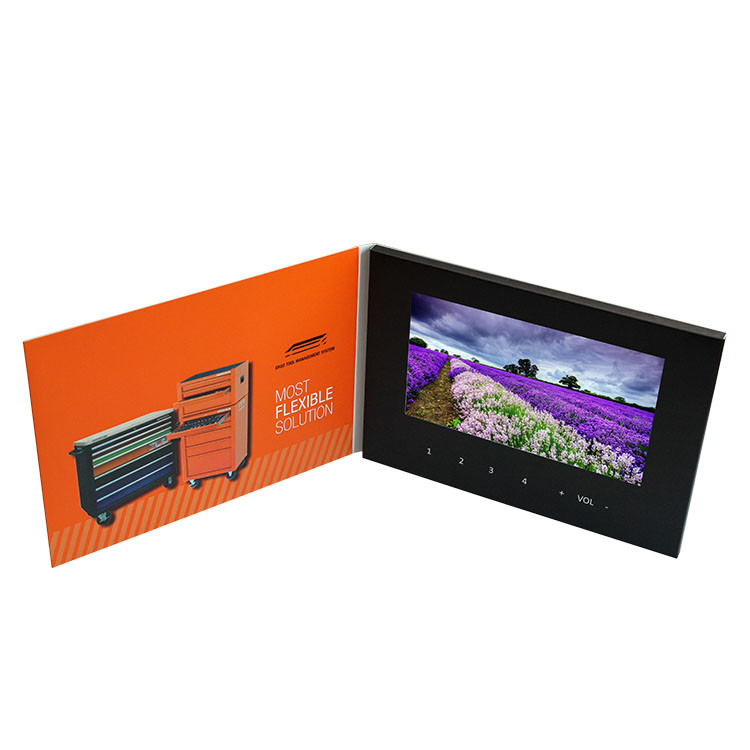 China 7 Inch Monitor Lcd Video Mailer , Video Brochure Card 1024 X 600 Resolution wholesale