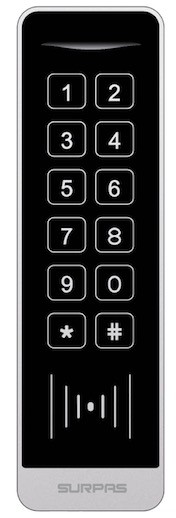 China Aluminum alloy Touch keypad standalone access control waterproof 125Khz and 13.56Mhz IC card wholesale