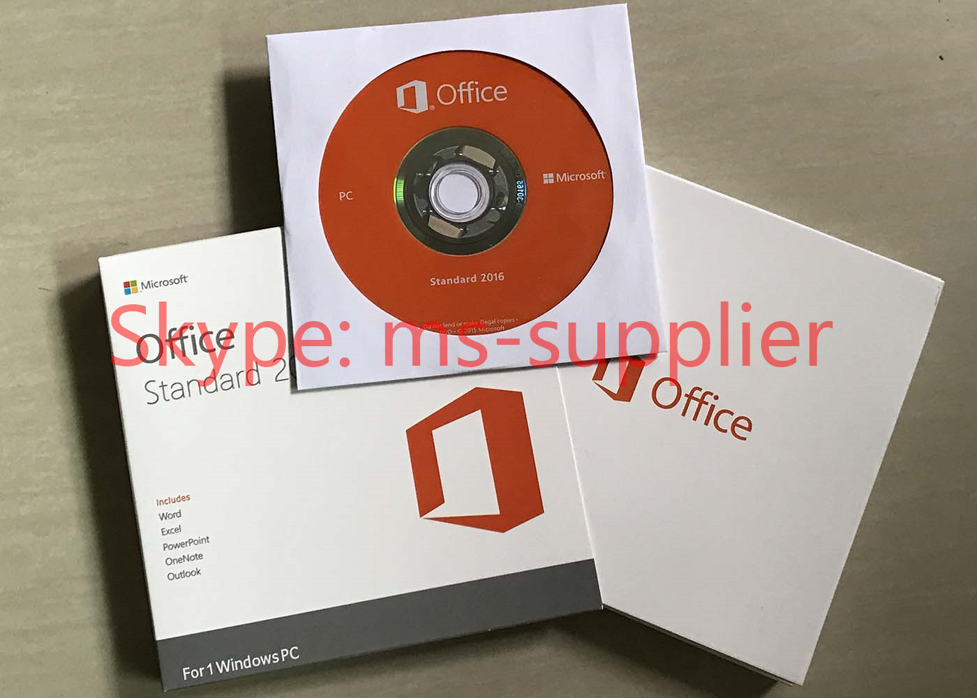China Microsoft Office Standard 2016 Full Version DVD / CD Media Wndows Retail Box Online Activation wholesale