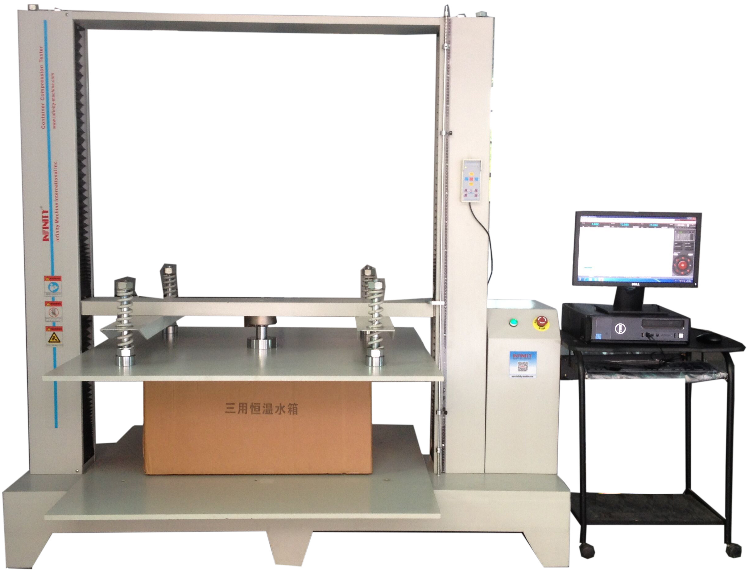 China Honeycomb Box Package Testing Equipment Servo Control Compression Tester for Paper Box for sale