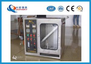 China Textile Burning Behavior Testing Equipment / 45 Degrees Damaged Area and Ignition Times Test Machine wholesale
