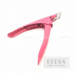 China Pink  Acrylic UV Gel  Nail Clipper Nail Care Implements Customize Logo wholesale