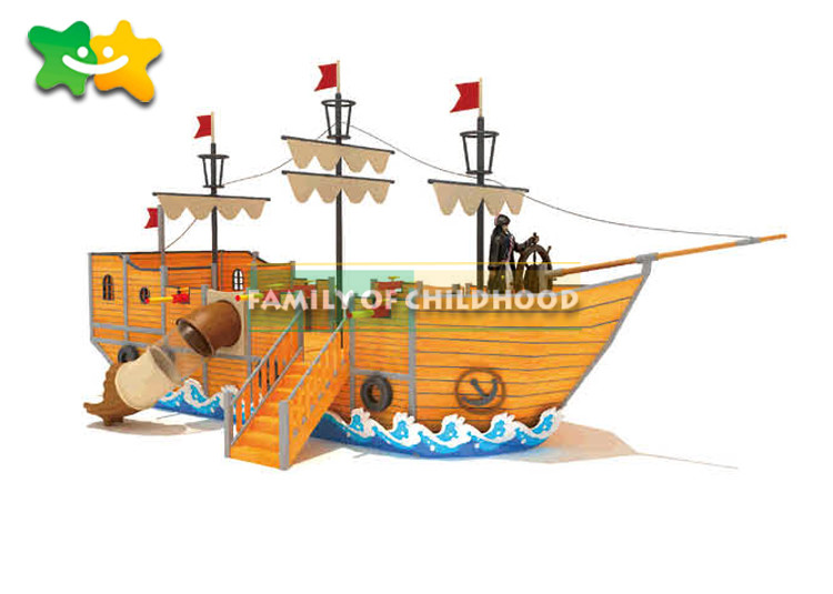 China Professional CAD Wooden Playground Slide Popular Galvanized Pipe wholesale
