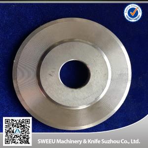 China Round Disk Hard Alloy Film / Paper Cutting Machine Blade HRC 56-58 Hardness wholesale