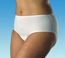 China 100% Cotton White Women Washable &amp; Reusable Incontinence Underwear With Pad wholesale
