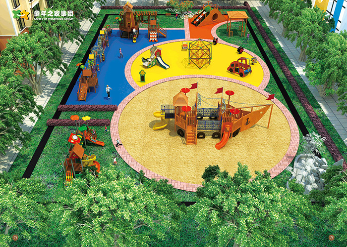 China Swing Combined  Kids Indoor Wooden Slide  For Toddlers  Landscape Design wholesale
