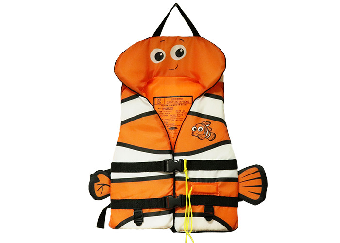China Floating Children's Sport Life Jackets Orange Color Cute Cartoon Style wholesale