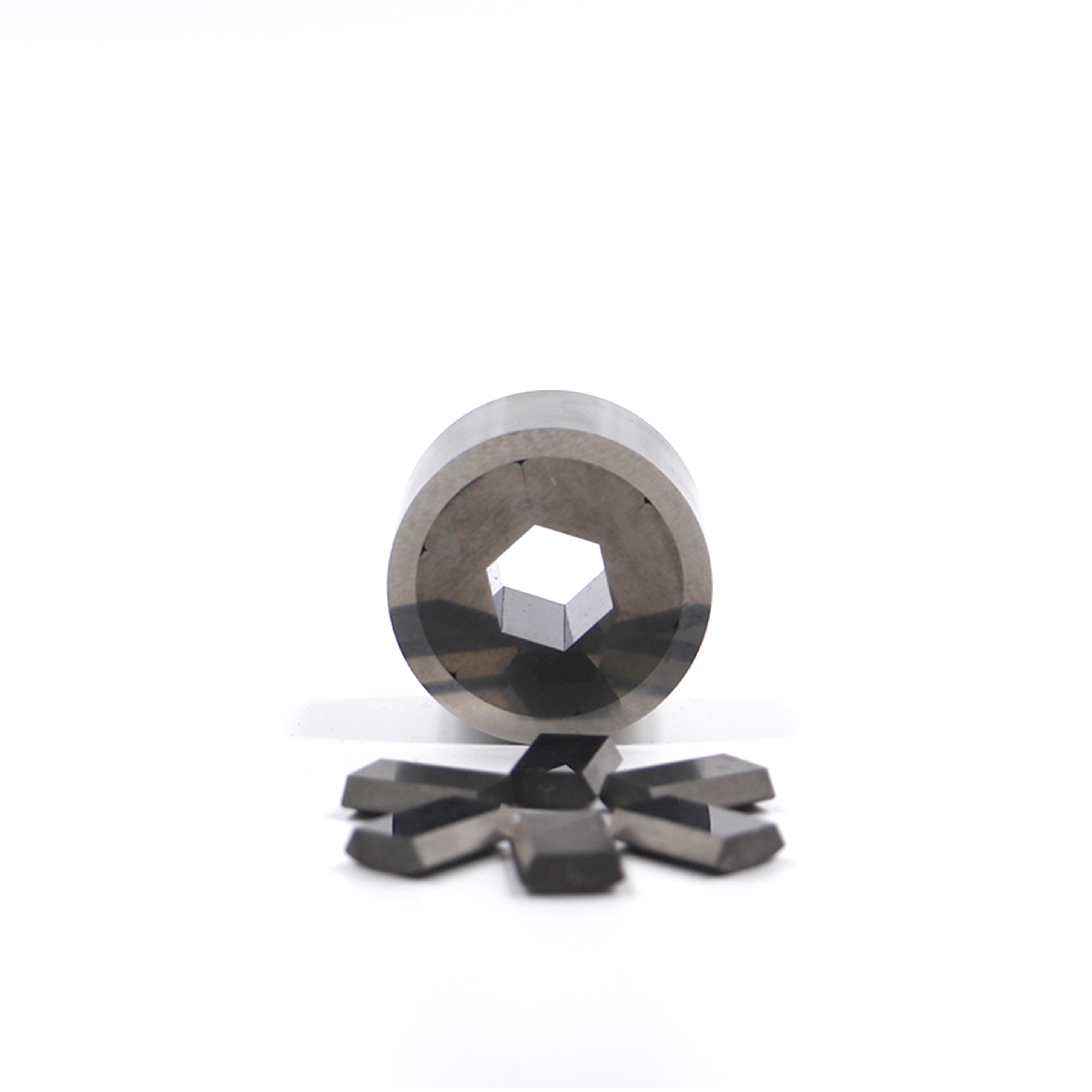 Customized Tungsten Carbide Punches And Dies , Segmented Hex Carbide Die for sale