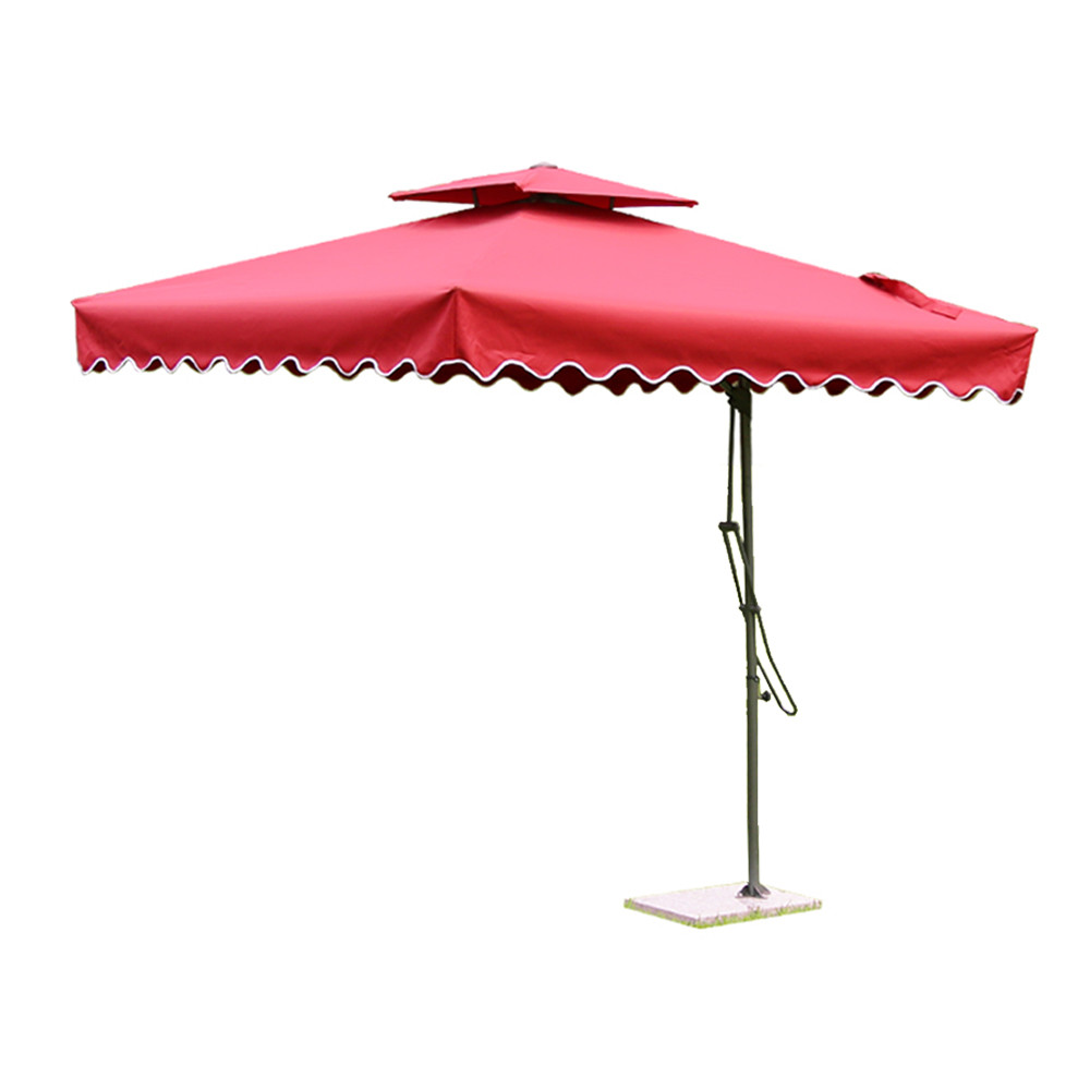 China Oxford Polyester Cantilever Garden Parasols , Tilting Rectangular Patio Umbrellas wholesale