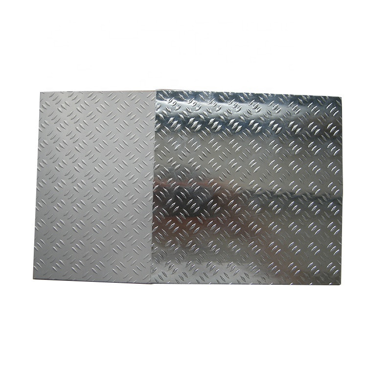 China 3mm 4mm 5mm Aluminum Checkered Plate Alloy With PVC Film Covered wholesale