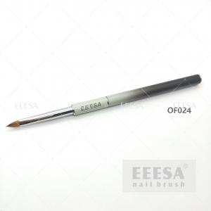 China Black Ombre Pure Kolinsky Acrylic Brush Small Size  4 Oval Hair Shape wholesale