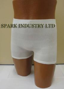 China OEM Reusable 95% Polyester Seamless Side Seams Washable Incontinence Briefs wholesale