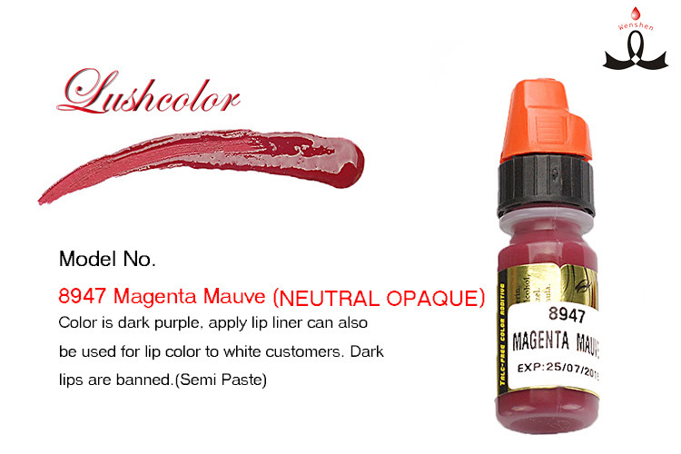 China Natural Magenta Mauve Lip Color Permanent Makeup Lip Pigment for White Skin on sale