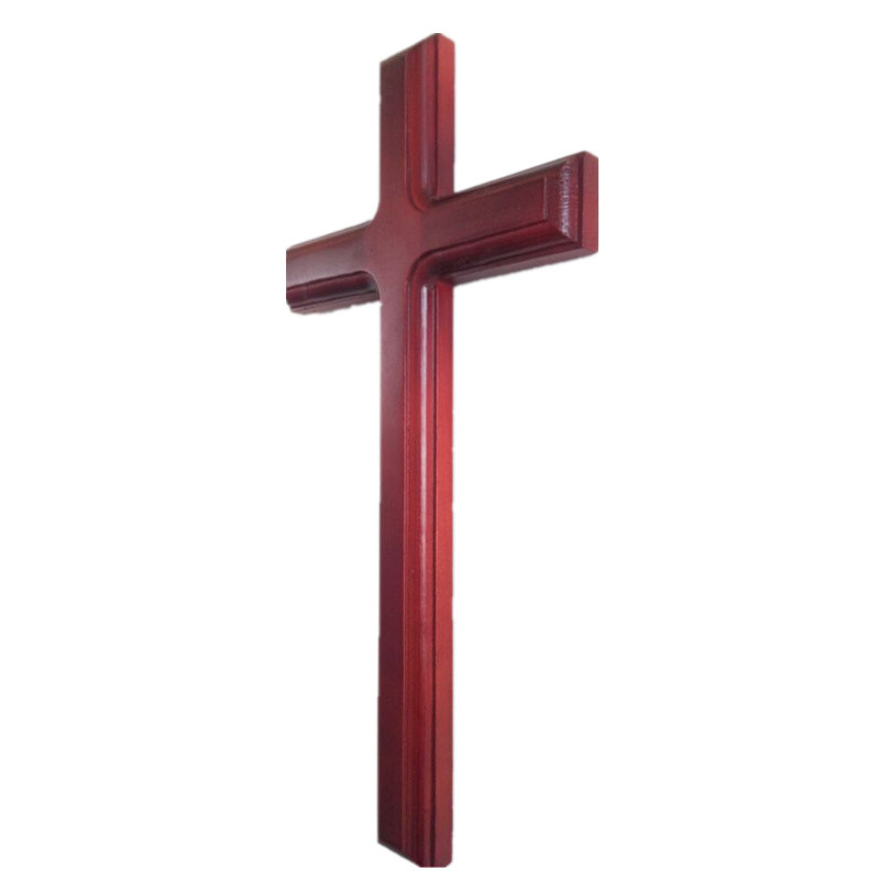 China Custom Made Large Size Wall Door Wooden Hanging Cross With Stitch Hook wholesale