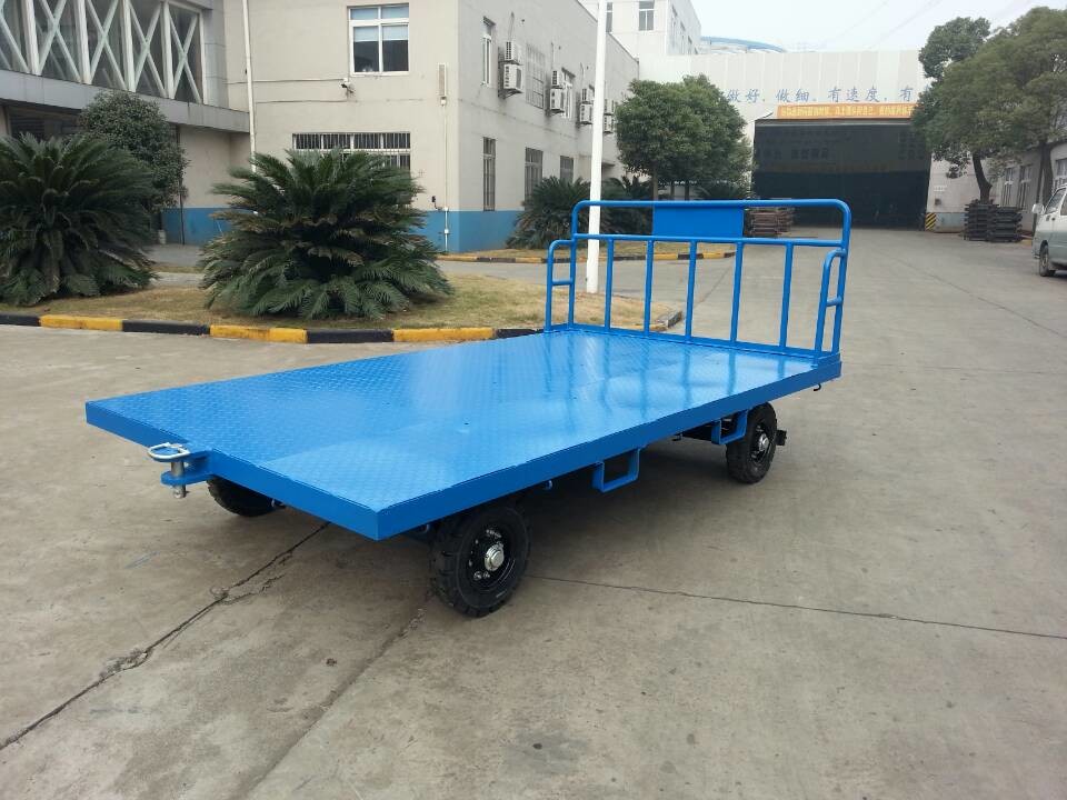 China Portable Airport Baggage Trailer Fool Proof Design Hitch With 3 mm Checker Plate wholesale