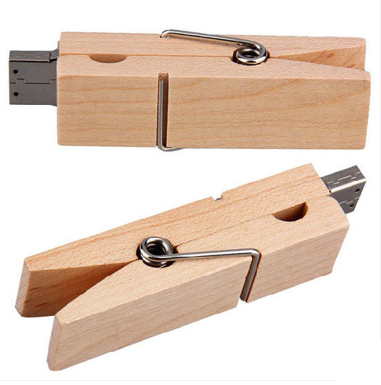 China Clip Secure  Kingston 128 Wooden USB Flash Drive ,    Wooden Pen Drive 60*26*10mm wholesale