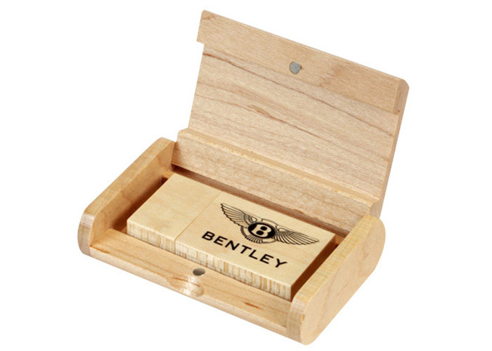 China Customzed Logo Samll Wood Gift Boxes For 8G 16G Wood USB Flash Drive wholesale